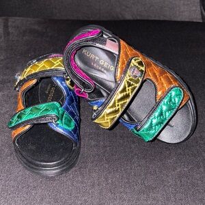 Kurt Geiger London Mini Orson Multicolor Kids Sandals Size 10